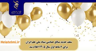 سقف حمایت‌های مالی بیناد ملی علم برای نیمه اول سال ۱۴۰۵